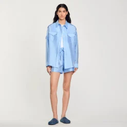 Femme SANDRO Chemise Large Satinée