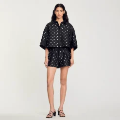 Femme SANDRO Chemise Ornée De Pastilles