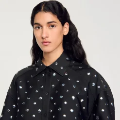 Femme SANDRO Chemise Ornée De Pastilles