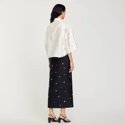Femme SANDRO Chemise Ornée De Strass