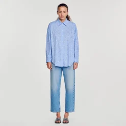 Femme SANDRO Chemise Oversize à Strass