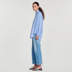 Femme SANDRO Chemise Oversize à Strass