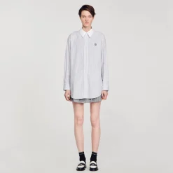 Femme SANDRO Chemise Oversized à Rayures