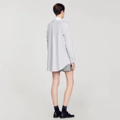 Femme SANDRO Chemise Oversized à Rayures