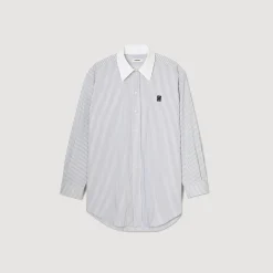 Femme SANDRO Chemise Oversized à Rayures