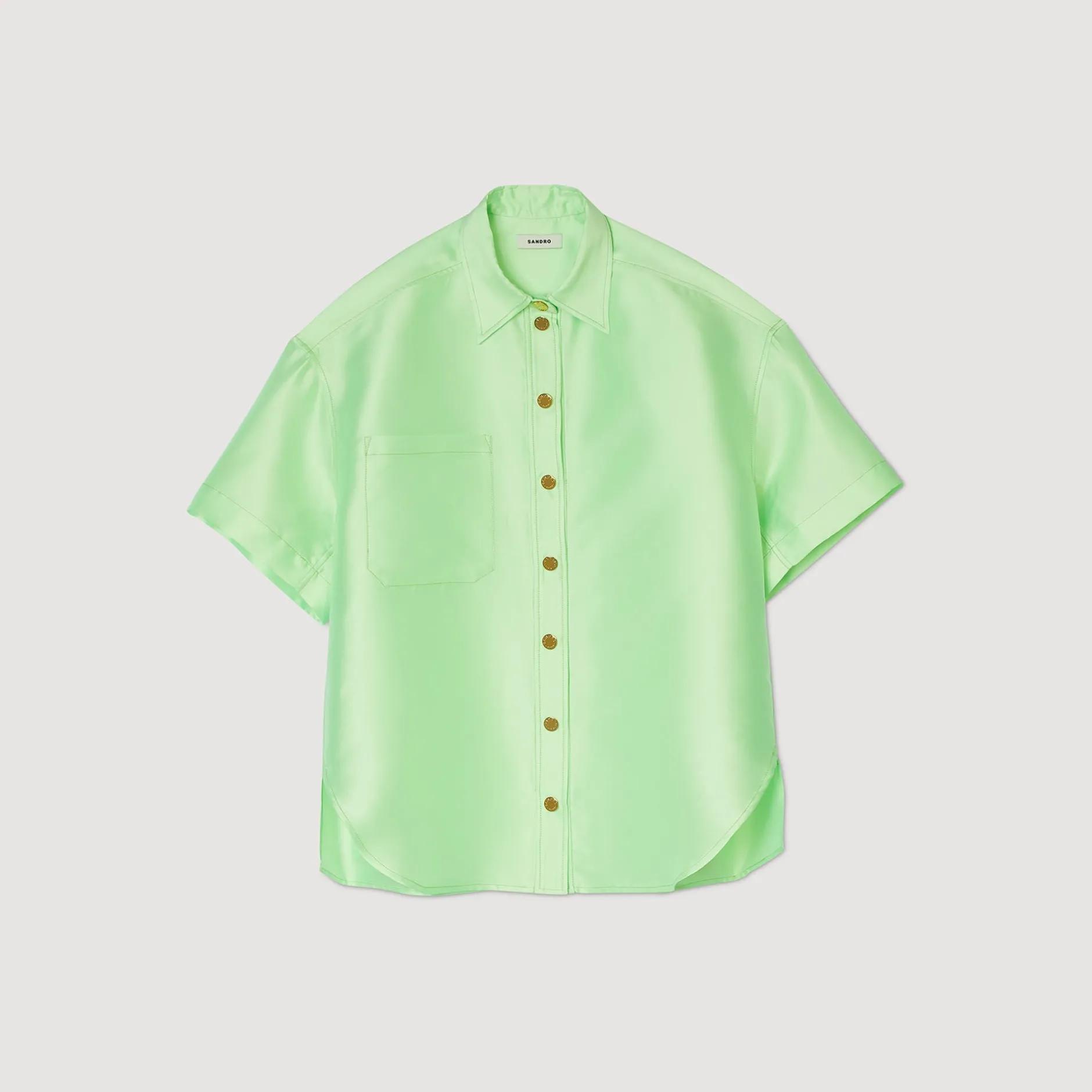 Femme SANDRO Chemise Oversized Satinée