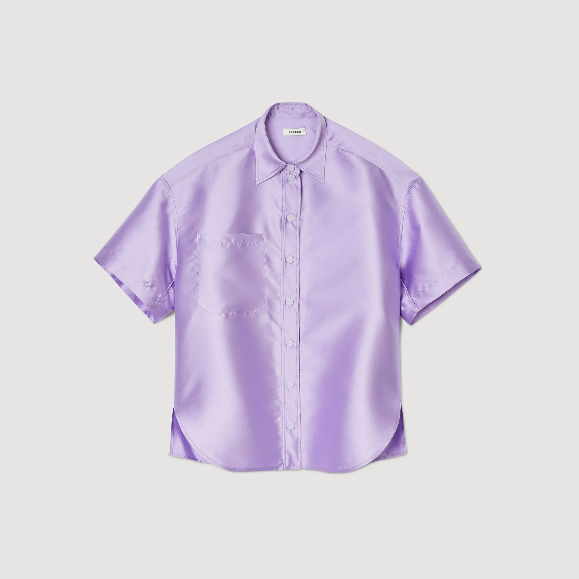 Femme SANDRO Chemise Oversized Satinée