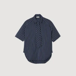 Femme SANDRO Chemise Strassée à Cravate