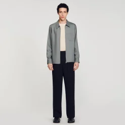 Homme SANDRO Chemise Zippée