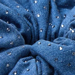 Femme SANDRO Chouchou En Denim Strassé