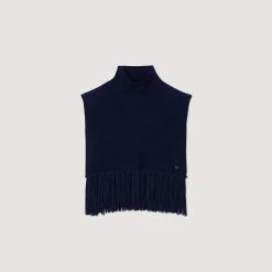 Femme SANDRO Col écharpe En Maille Velours