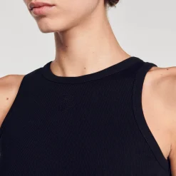 Femme SANDRO Débardeur à Broderie