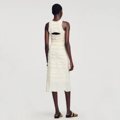 Femme SANDRO Débardeur Court En Maille