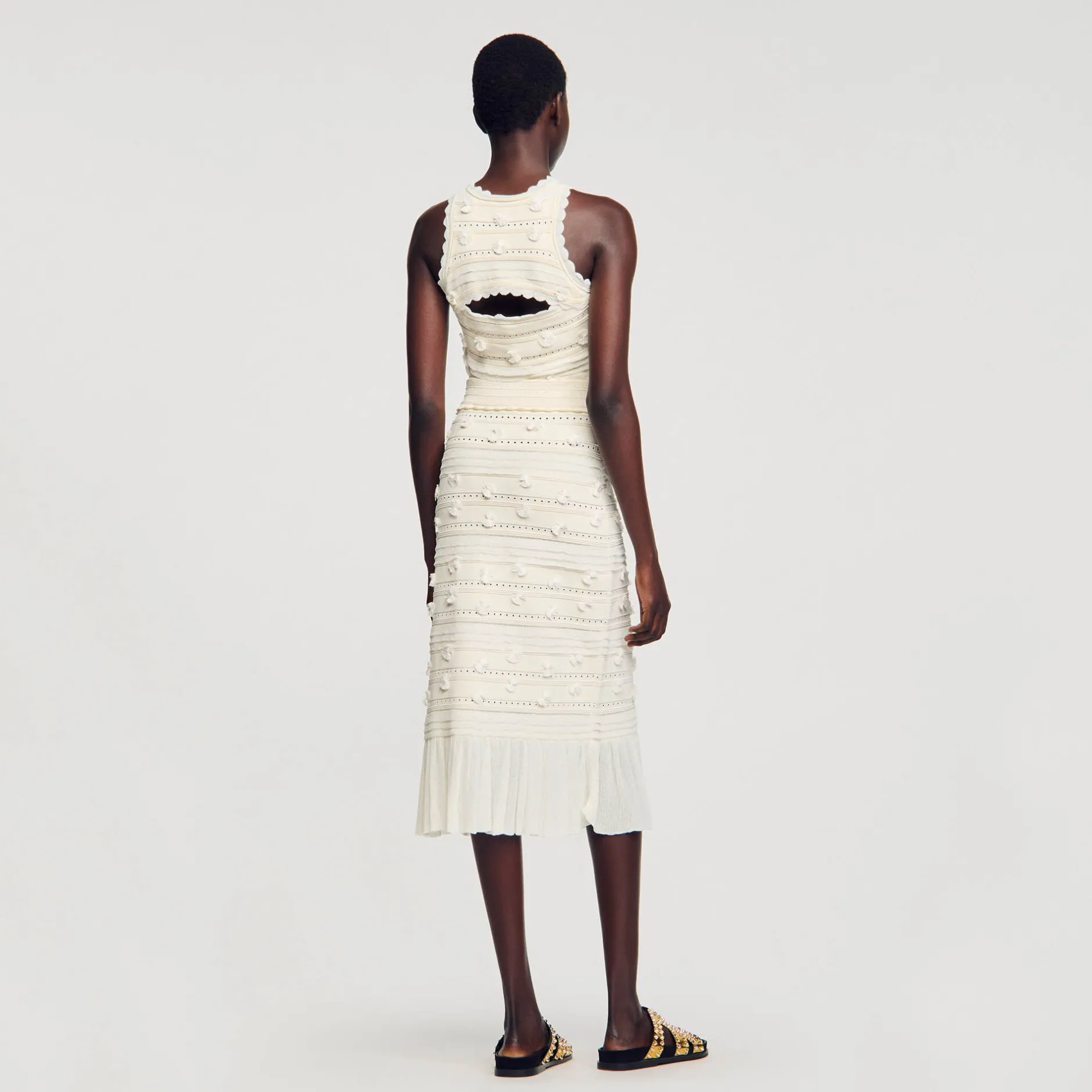 Femme SANDRO Débardeur Court En Maille