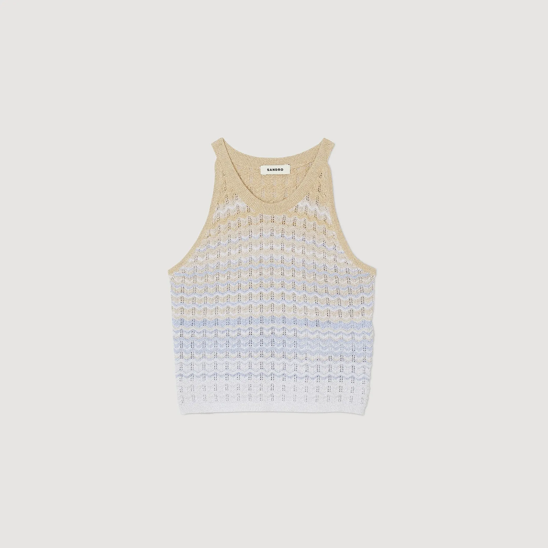 Femme SANDRO Débardeur Court En Maille