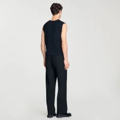 Homme SANDRO Débardeur En Maille Fine