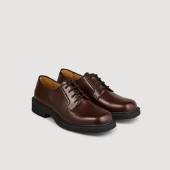 Homme SANDRO Derbies En Cuir Glacé