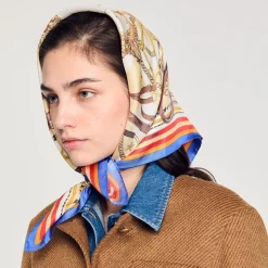 Femme SANDRO Foulard En Soie