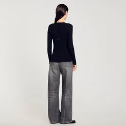 Femme SANDRO Gilet à Strass