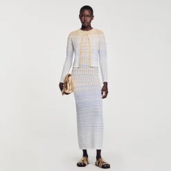 Femme SANDRO Gilet En Maille Dégradée