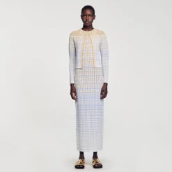 Femme SANDRO Gilet En Maille Dégradée