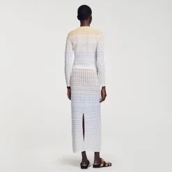 Femme SANDRO Gilet En Maille Dégradée