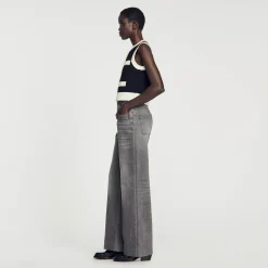 Femme SANDRO Gilet En Maille Sans Manches