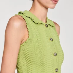 Femme SANDRO Gilet En Maille Sans Manches