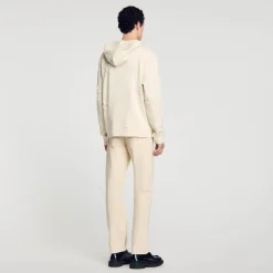 Homme SANDRO Hoodie à Capuche Orné De Fleurs