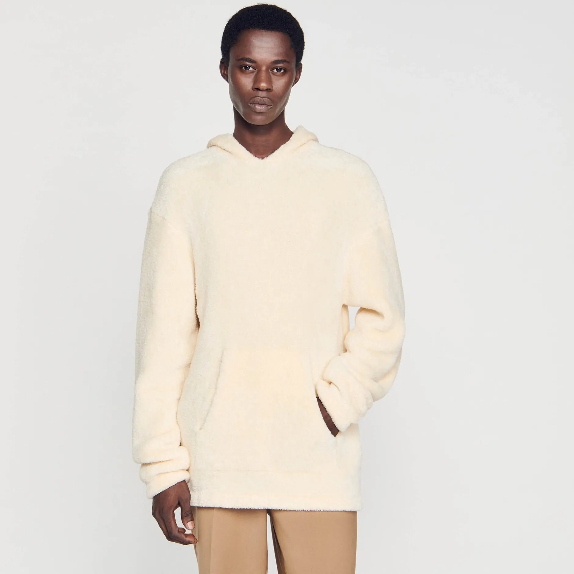 Homme SANDRO Hoodie En Polaire