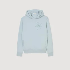 Homme SANDRO Hoodie Fleur à Capuche
