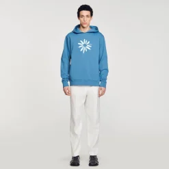 Homme SANDRO Hoodie Fleur En Coton