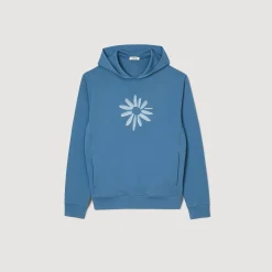 Homme SANDRO Hoodie Fleur En Coton