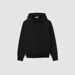 Femme/Homme SANDRO Hoodie Homme Brodé En Coton Biologique