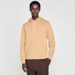 Femme/Homme SANDRO Hoodie Homme Brodé En Coton Biologique