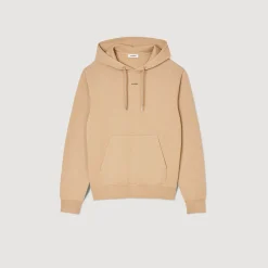 Femme/Homme SANDRO Hoodie Homme Brodé En Coton Biologique