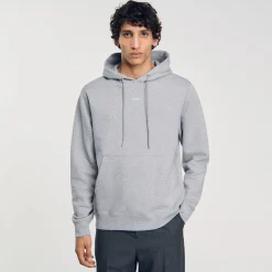 Homme SANDRO Hoodie Homme Brodé En Coton Biologique