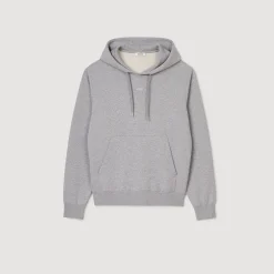 Homme SANDRO Hoodie Homme Brodé En Coton Biologique
