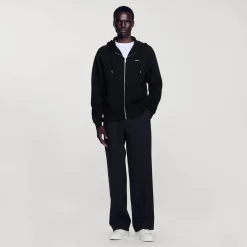 Homme SANDRO Hoodie Molletonné à Capuche