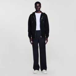 Homme SANDRO Hoodie Molletonné à Capuche