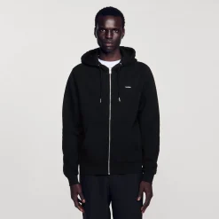 Homme SANDRO Hoodie Molletonné à Capuche