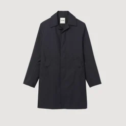 Homme SANDRO Imperméable Mac En Tissu Technique