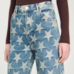 Femme SANDRO Jean à Jacquard étoiles