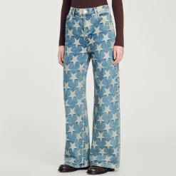 Femme SANDRO Jean à Jacquard étoiles