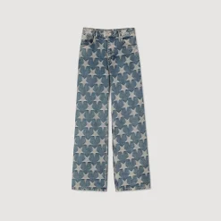 Femme SANDRO Jean à Jacquard étoiles