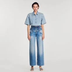 Femme SANDRO Jean à Triple Ceinture