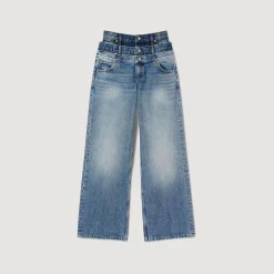 Femme SANDRO Jean à Triple Ceinture
