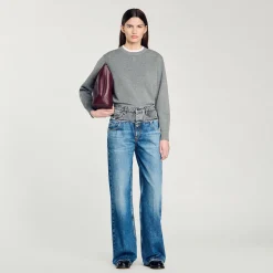 Femme SANDRO Jean Double Ceinture
