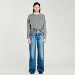 Femme SANDRO Jean Double Ceinture