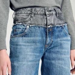 Femme SANDRO Jean Double Ceinture